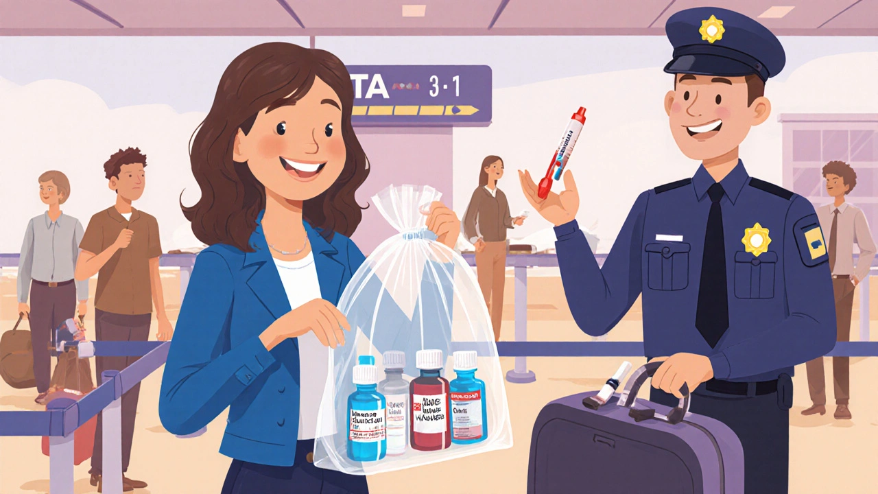How to Clear Security with Liquid Medications and Supplies at the Airport