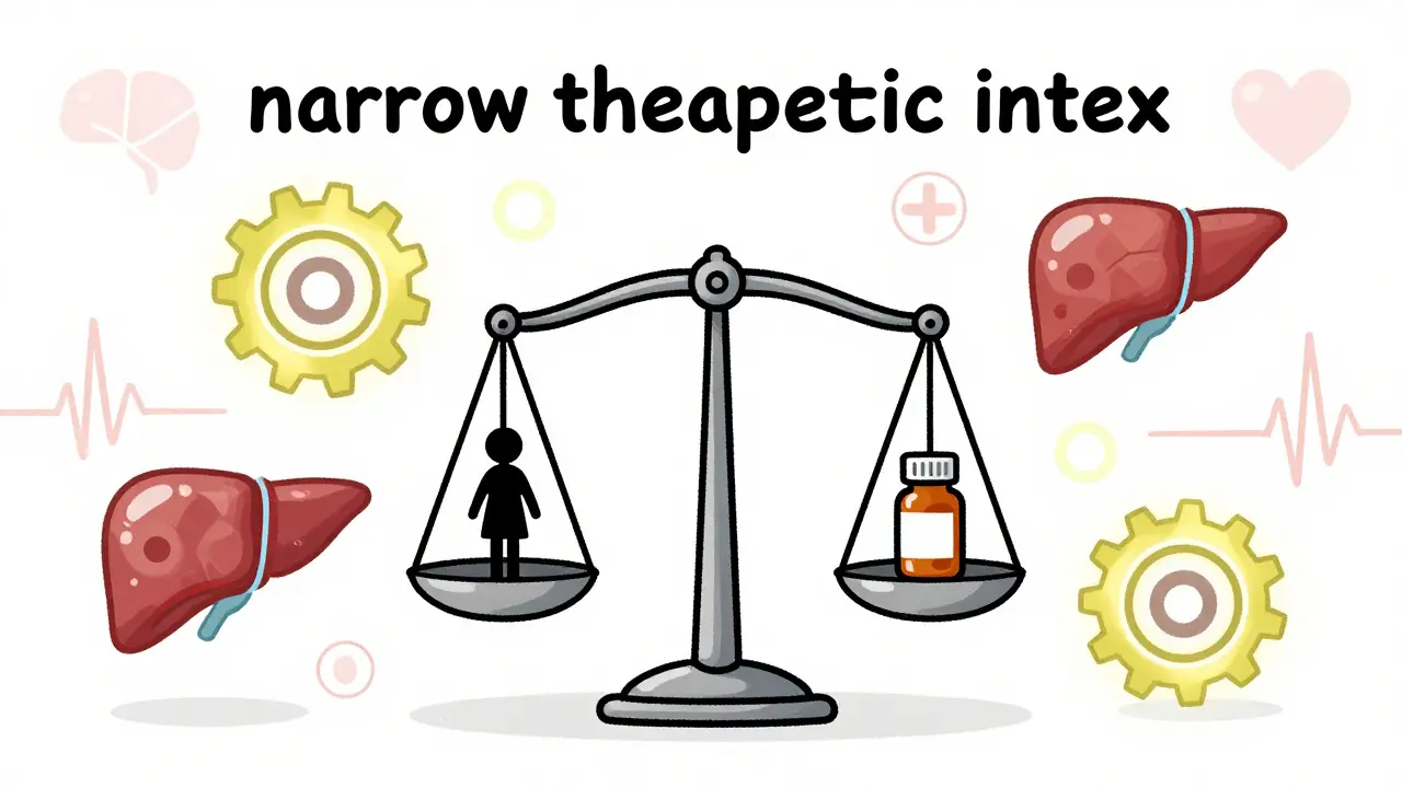 Illustration of fragile pediatric metabolism balancing on a scale with medication