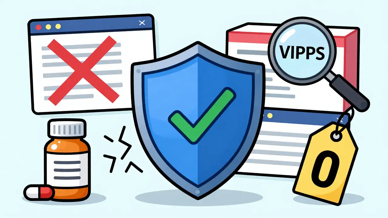 Shield protecting user from scam sites and fake drugs
