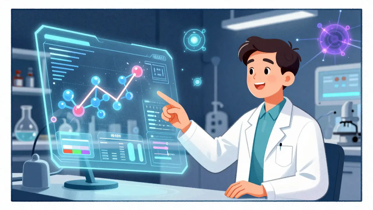 Future of pharma testing with AI data visualization and predictive models